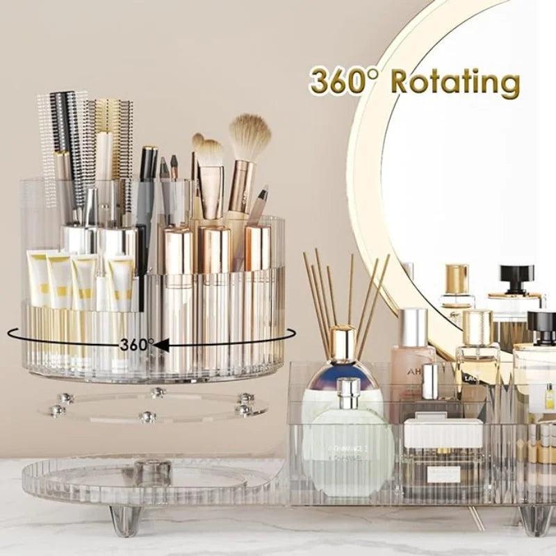 360° Rotating Beauty Organizer – Easy Access to All Your Essentials!