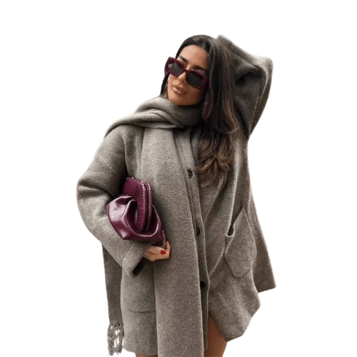 UNIZERA Casual Chic Winter Coat – Knitted & Warm for the Season!