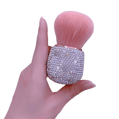 Diamond Handle Makeup Brushes – Loose Powder, Blush & Foundation Brush Set