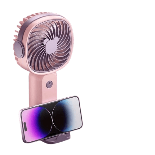 Mini USB Handheld Fan: Multi-Functional Desktop Electric Fan with Stand, Portable for Students & Outdoors