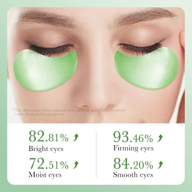 60pcs SAODER Aloe Vera Collagen Eye Mask: Moisturizing, Firming, Anti-Dark Circles & Eye Bags