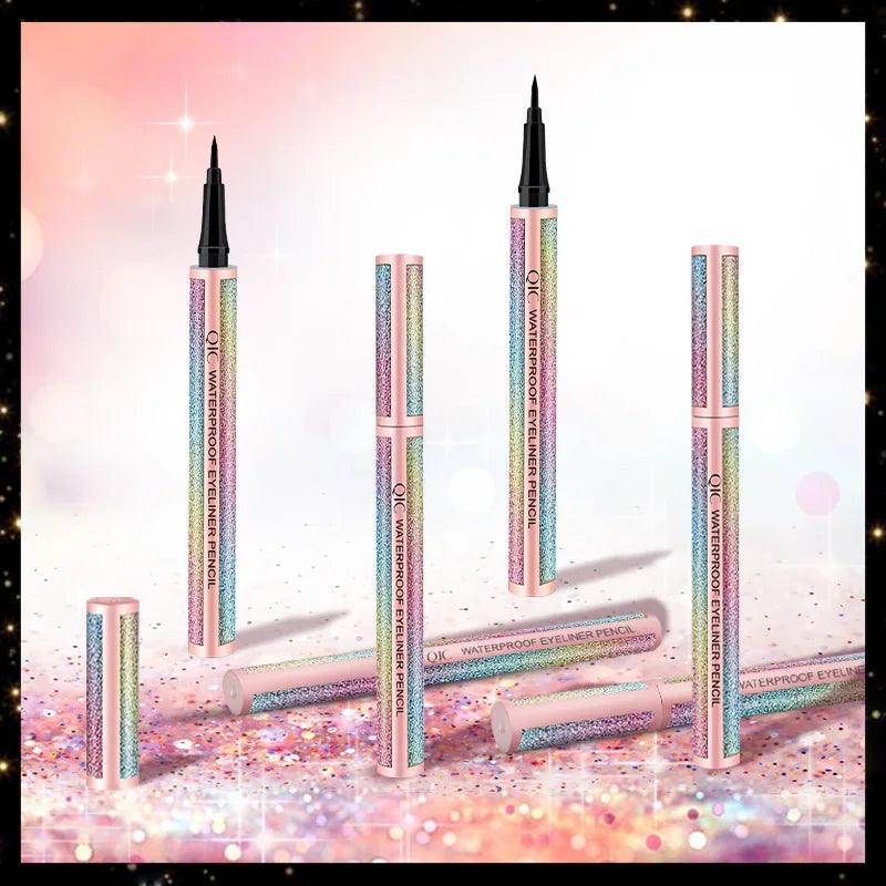 Starry Sky Liquid Eyeliner Pen: Black, Waterproof, Quick-Drying for Stunning Eye Makeup