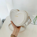 Fashion Heart-Shaped Candy Color Crossbody Sling Bag – PU Leather Zipper Bag for Girls