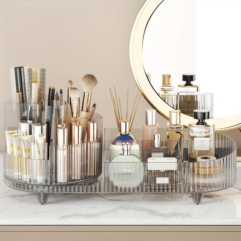 360° Rotating Beauty Organizer – Easy Access to All Your Essentials!