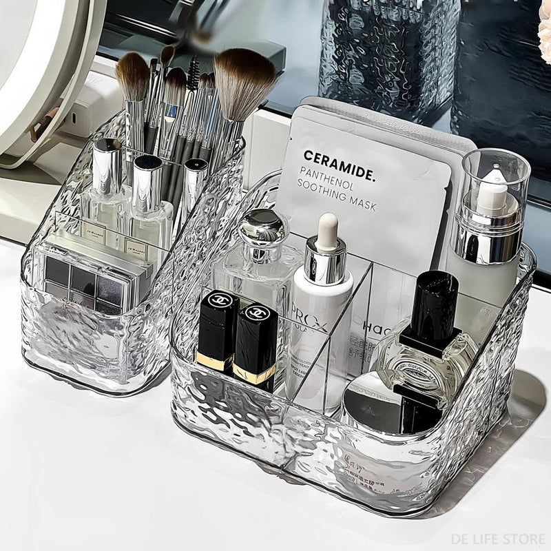 Crystal-Clear Beauty Organizer – Perfect for Makeup & Skincare!