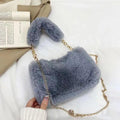 Fluffy Faux Fur Shoulder Bag – Add a Touch of Glam to Your Look!