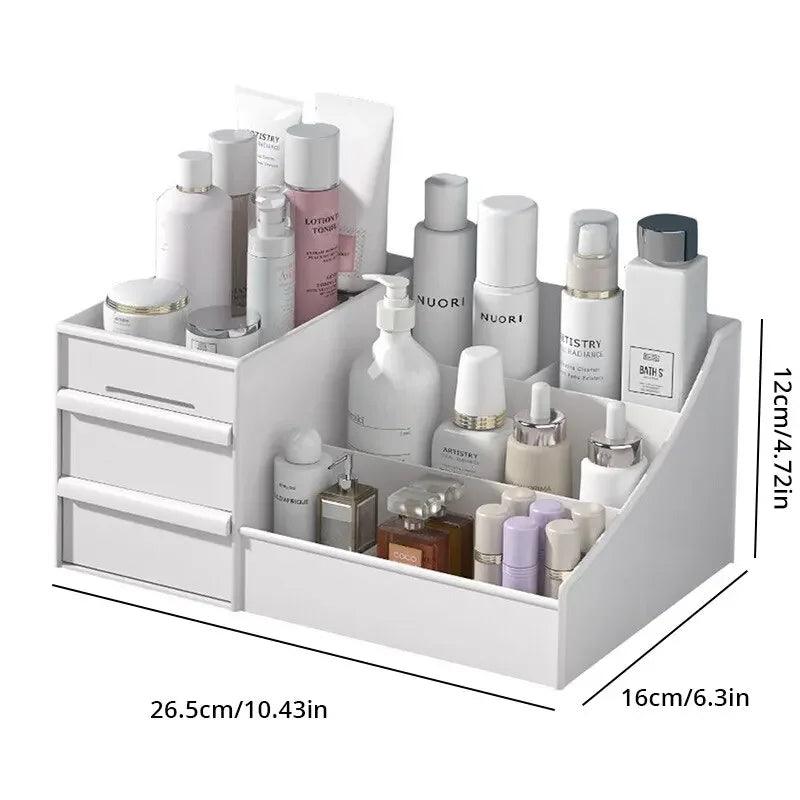 Sleek White Makeup Storage – Drawer Organizer for a Tidy Space!