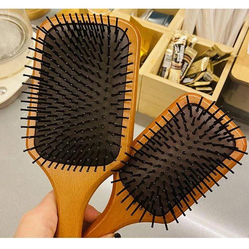 High-Grade Wooden Comb – Gentle on Hair, Perfect for Hair Loss Prevention!