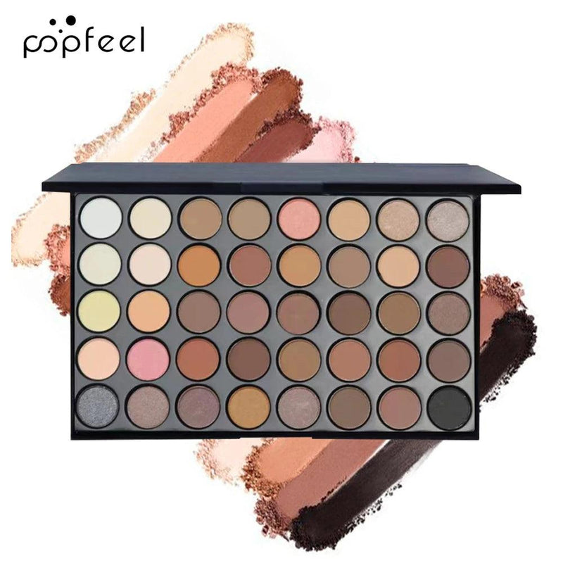 Eye Makeup Set by POPFEEL: Complete Kit with Palette, Eyeliner, Mascara, and Tools for Women