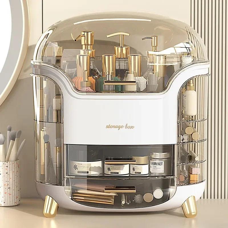 Spacious Transparent Organizer – Makeup & Jewelry Storage with Drawers!