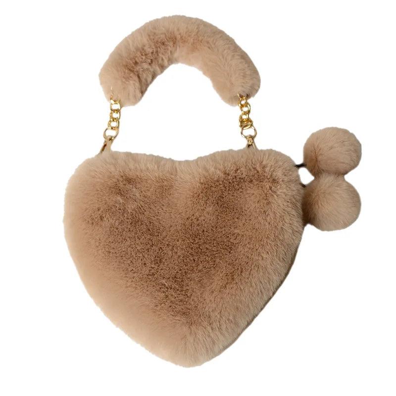 Fluffy Faux Fur Shoulder Bag – Add a Touch of Glam to Your Look!