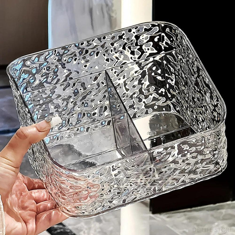 Crystal-Clear Beauty Organizer – Perfect for Makeup & Skincare!