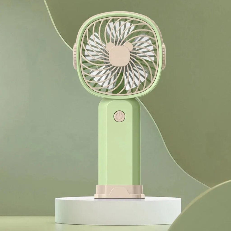 Mini USB Handheld Fan: Multi-Functional Desktop Electric Fan with Stand, Portable for Students & Outdoors