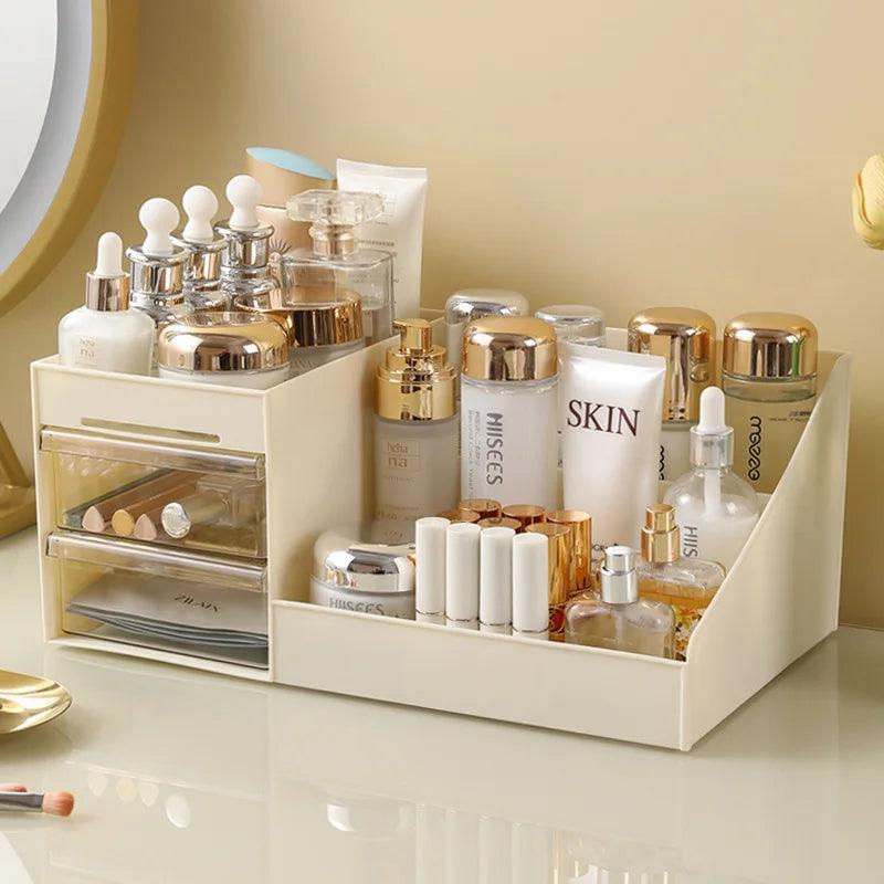 Clear Drawer Makeup Box – Perfect for Dorm & Desktop Organization!