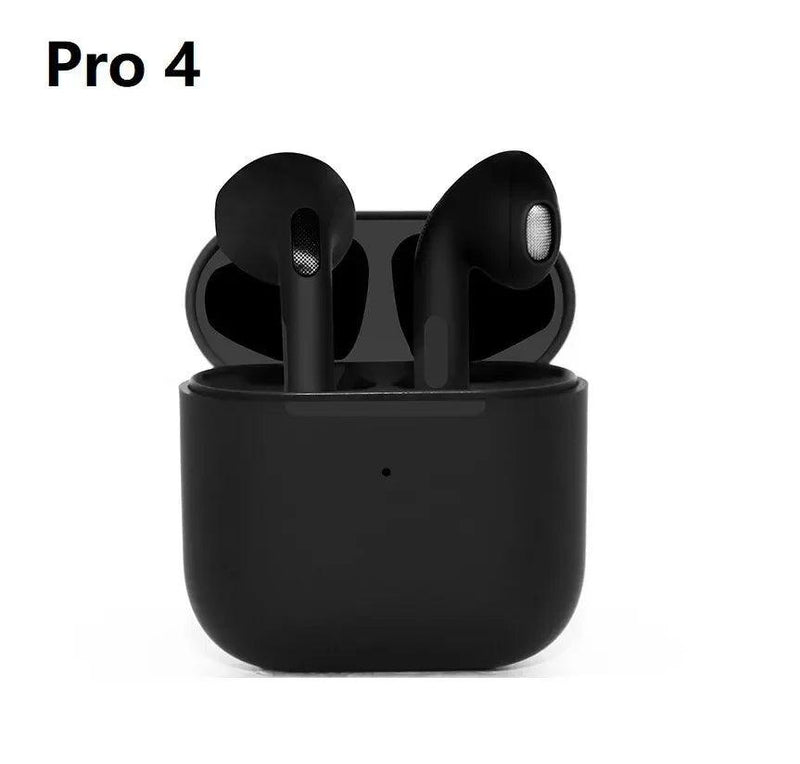 Pro4 Wireless Earbuds: In-ear earbuds with long battery life, continuous bass, sports and music earbuds with mic