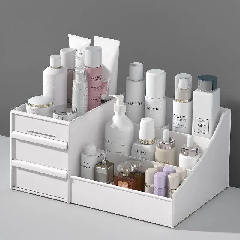 Sleek White Makeup Storage – Drawer Organizer for a Tidy Space!