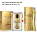 Complete Skincare Set: Snail Cream, Collagen Cream, and Eye Serum to Fade Dark Circles and Remove Eye Bags