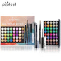 Eye Makeup Set by POPFEEL: Complete Kit with Palette, Eyeliner, Mascara, and Tools for Women