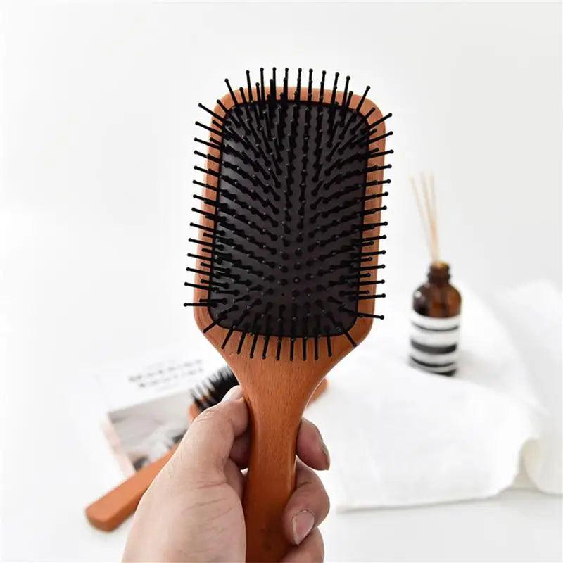 High-Grade Wooden Comb – Gentle on Hair, Perfect for Hair Loss Prevention!