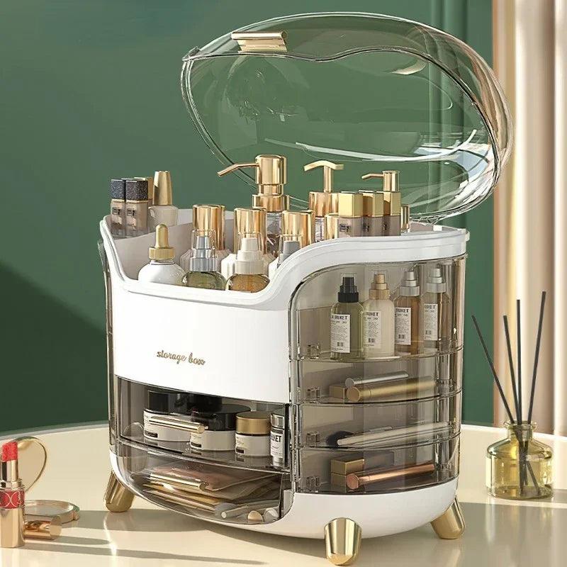 Spacious Transparent Organizer – Makeup & Jewelry Storage with Drawers!