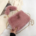 Fluffy Faux Fur Shoulder Bag – Add a Touch of Glam to Your Look!