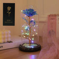 Valentine's Day Gift – Eternal Rose LED Light Foil Flower in Glass Cover, Bridesmaid Gift