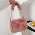 Fluffy Faux Fur Shoulder Bag – Add a Touch of Glam to Your Look!